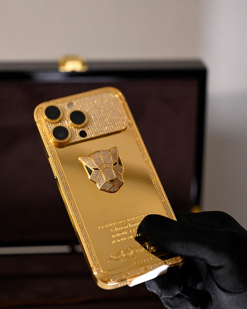 Iphone 14 Pro Max 256GB 24KT Gold Plated - Panthar Design – Paris
