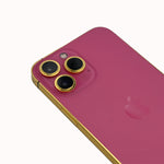 PINK IPHONE 13 PRO MAX 256GB WITH 24KT GOLD - Paris Rose Gold LLC
