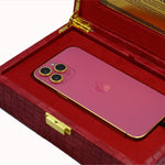 PINK IPHONE 13 PRO MAX 512GB WITH 24KT GOLD - Paris Rose Gold LLC