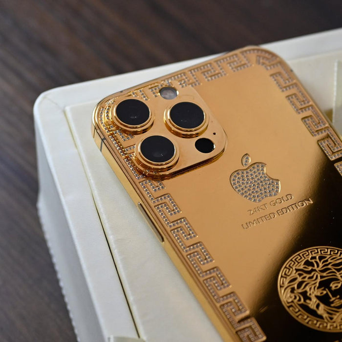 IPHONE 13 PRO MAX 24KT GOLD 1TB LIMITED EDITION - Paris Rose Gold LLC